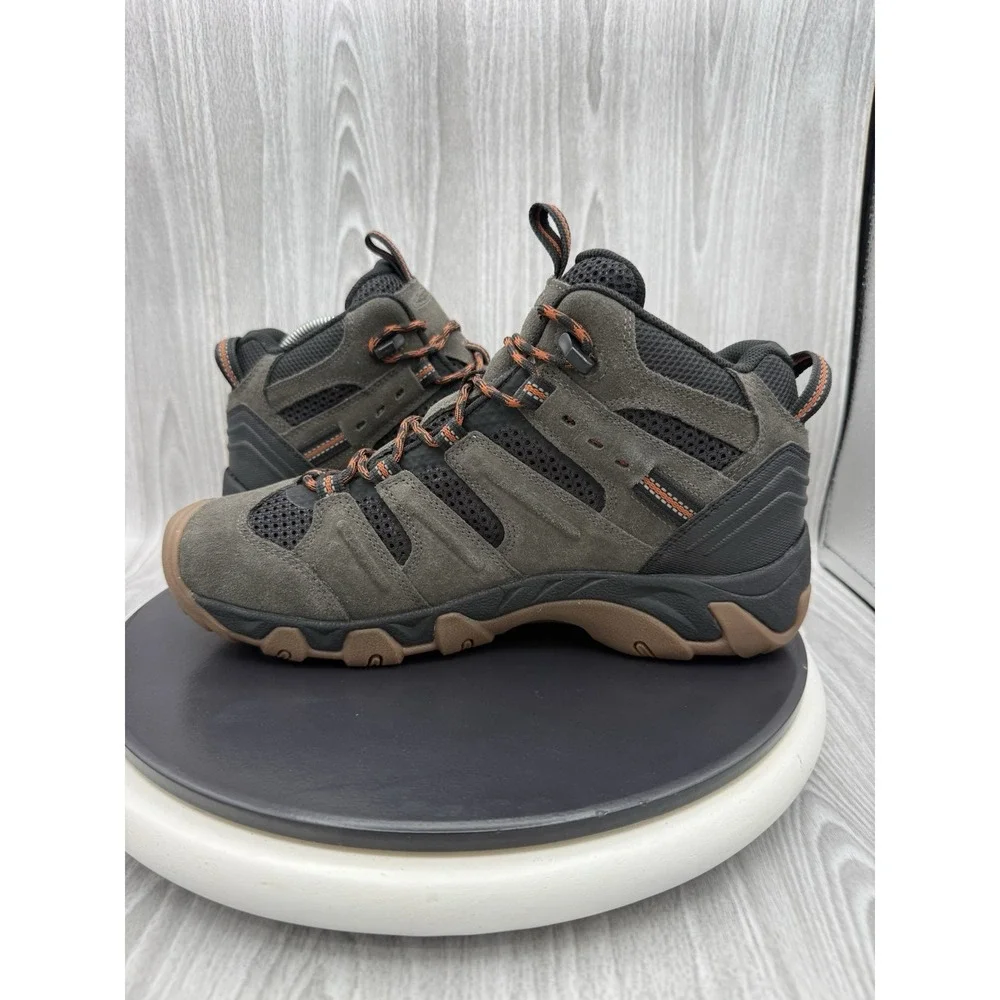 KEEN Headout Mens Size 9 Black Olive Orange Waterproof Hiking Boots 1028306 NEW